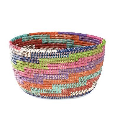 Set of Two Colorful Stairwell Nesting Baskets