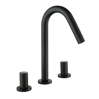 8 in Widespread Double Handle 360 Degree Swivel Bathroom Faucet with Quick Connect Hose