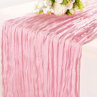Cheesecloth Table Runner Rustic Gauze Fabric for Wedding & Party Decor