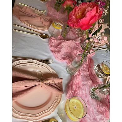 Cheesecloth Table Runner Rustic Gauze Fabric for Wedding & Party Decor