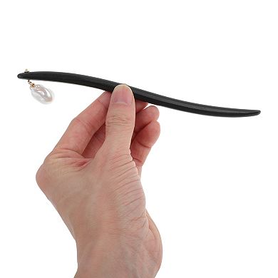 6.7" Hair Chopstick for Women 1 Pc Black