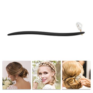 6.7" Hair Chopstick for Women 1 Pc Black