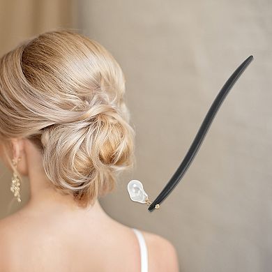 6.7" Hair Chopstick for Women 1 Pc Black
