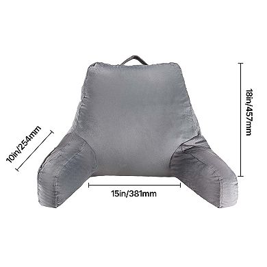 Reading Pillow with Pockets and Shredded Memory Foam