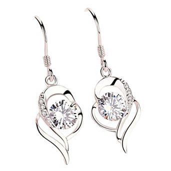 Dangle Plated Silver Nickel Free Earrings for Wome, Rotary Shape Fashion Tassel Earrings