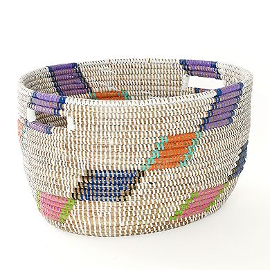 Set of Two Diagonal Diamond Nesting Storage Baskets