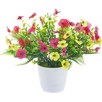 30 Bundles UV-Resistant Outdoor Silk Flowers with Ferns