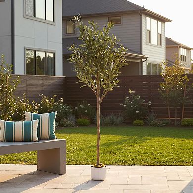 Olive Trees Artificial,5 ft Faux Olive Tree