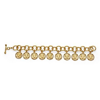 Adjustable Gold-plated Inka Bracelet by Dhwani Bansal