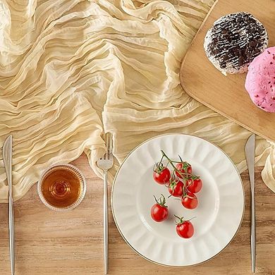 Cheesecloth Table Runner, Boho Rustic Gauze, Wedding & Party Decor