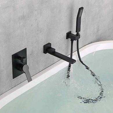 Single Handle 1 Spray Tub and Shower Faucet with Handheld Shower Head, Valve Included