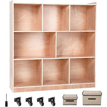 8-Section Classroom Storage Locker Finished