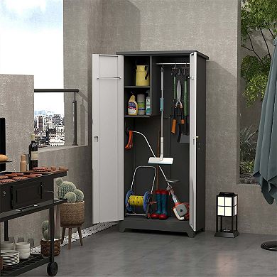 Outdoor Waterproof Storage Cabinet with Shelves