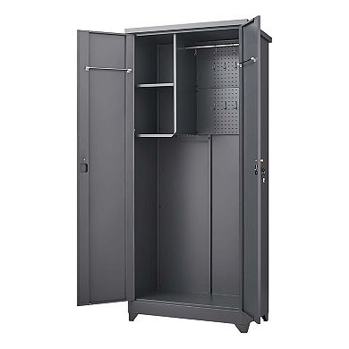 Outdoor Waterproof Storage Cabinet with Shelves
