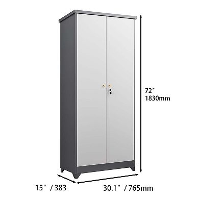 Outdoor Waterproof Storage Cabinet with Shelves