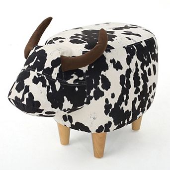 KWPZQEB Animal Cow-Shaped Ottoman, Modern Accent Stool Home Decor