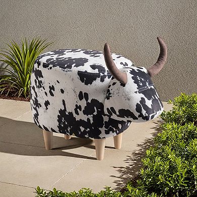 KWPZQEB Animal Cow-Shaped Ottoman, Modern Accent Stool Home Decor