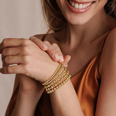 Stackable Gold Plated Bracelet Set