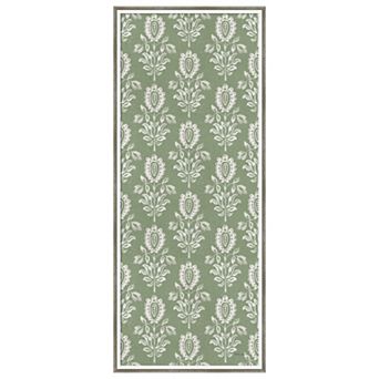 Amanti Art Framed Fabric Pinboard, Floral Focus Pattern VH Panel Printed Bulletin Board