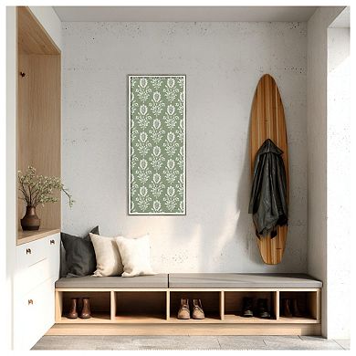 Amanti Art Framed Fabric Pinboard, Floral Focus Pattern VH Panel Printed Bulletin Board