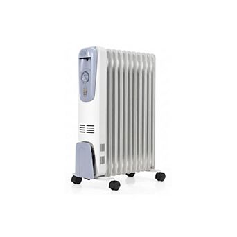 1500W Oil Filled Radiator Heater With Thermostat And Wheels