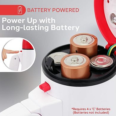 Pyle Megaphone Rechargeable Bull Horn Loud PA Speaker with 30W Power and Adjustable Volume Control