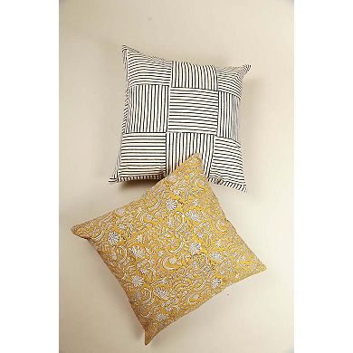 Desert Dunes Hand Block Print Pillow