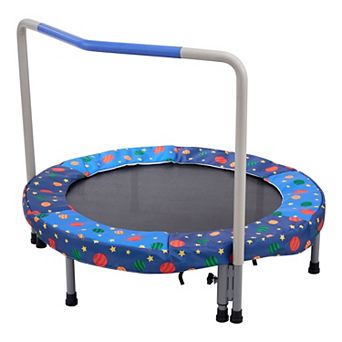 Kids Trampoline 36 Inch Foldable Mini Trampoline with Handle for Indoor Outdoor Use