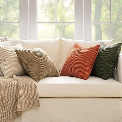Boho Farmhouse Throw Pillow Covers Set of 4 Corduroy