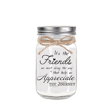 Great Ambitions Mason Jar Night Light, Birthday & Christmas Gift for Women & Friends