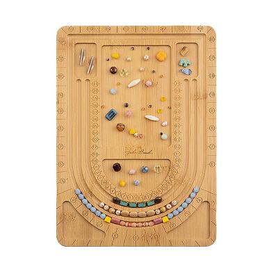 John Bead 22x30.5x1cm Classic Bamboo Wood Jewelry Beading Board