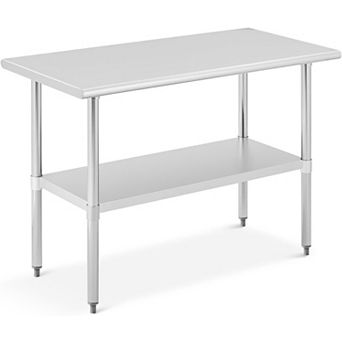 24"x48"x34" Heavy-Duty Stainless Steel Work Table
