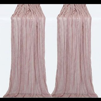 Cheesecloth Table Runner Gauze Chiffon Soft Sheer Fabric 2 Pack