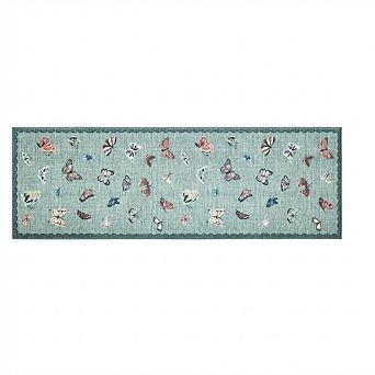 ANIXOL Butterfly Area Rug Artistic Pearl Velour Soft Low-Pile Machine Washable