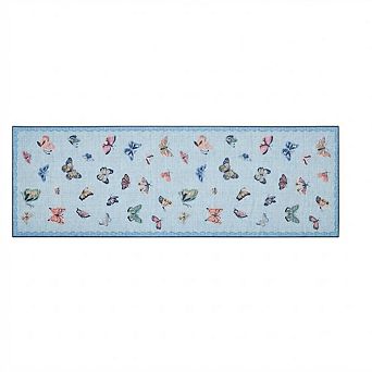 ANIXOL Butterfly Area Rug Artistic Pearl Velour Soft Low-Pile Machine Washable