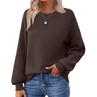Zeagoo Cute Fall Tops for Women Winter Crewneck Long Sleeve