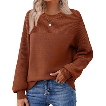 Zeagoo Cute Fall Tops for Women Winter Crewneck Long Sleeve