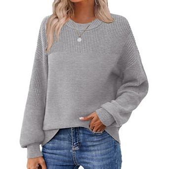 Zeagoo Cute Fall Tops for Women Winter Crewneck Long Sleeve