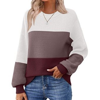 Zeagoo Cute Fall Tops for Women Winter Crewneck Long Sleeve