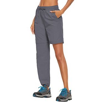 PINSPARK Women's Quick Dry Convertible Hiking Pants Zip Off to Shorts Camping Cargo Pants