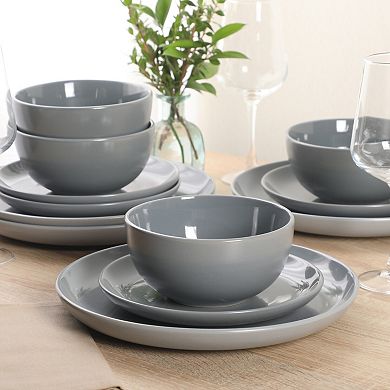 Gibson Home Rockaway 12 Piece Plates and Bowls Set