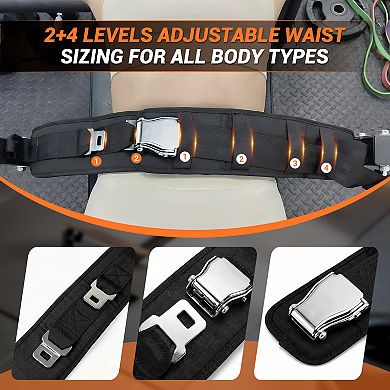 Hip Thrust Machine with Adjustable Footboard and Beltwand, 630LBS Glute Bridge Machine, Home Gym