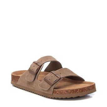XTI Men's Cork Footbed Suede Leather Sandals 142553