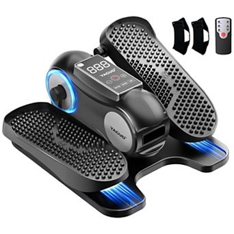 Quiet Under Desk Elliptical 12-Speed Electric Seated Pedal Exerciser with Remote