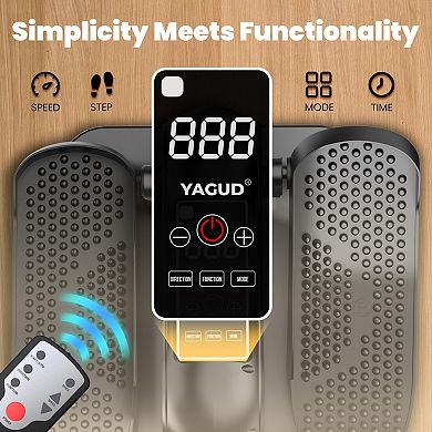 Quiet Under Desk Elliptical 12-Speed Electric Seated Pedal Exerciser with Remote