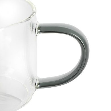 Gibson Home 4-Piece Glass Espresso Set W/Rack