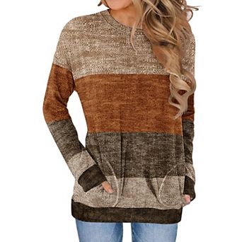 Zeagoo Women's Crew Neck Floral Print Boho Blouses Business Casual Work Tunics