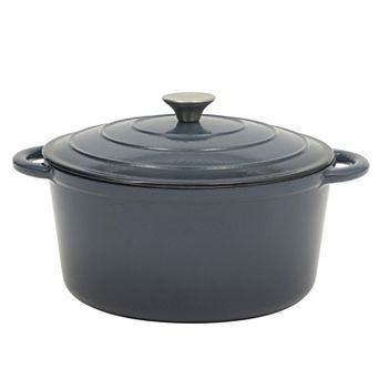 Gibson Home 7-qt Enameled Cast Iron Dutch Oven Pot with Lid Round Oven Safe to 500F