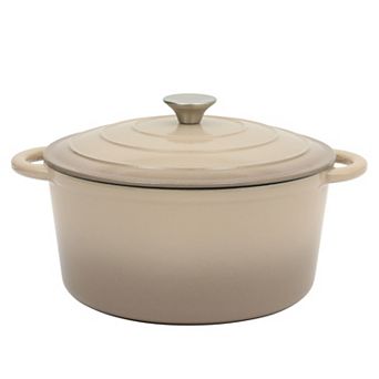 Gibson Home 7-qt Enameled Cast Iron Dutch Oven Pot with Lid Round Oven Safe to 500F