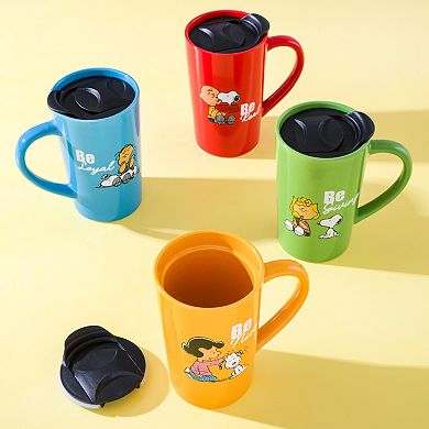 Peanuts 4 Pack 18OZ Travel Cup with Lid